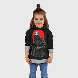 Толстовка-худи детская Самурай, цвет: 3D-меланж — фото 2