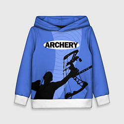Толстовка-худи детская Archery, цвет: 3D-белый
