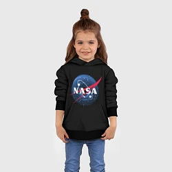 Толстовка-худи детская NASA Black Hole, цвет: 3D-черный — фото 2