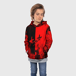 Толстовка-худи детская АлисА, цвет: 3D-меланж — фото 2