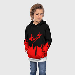 Толстовка-худи детская АлисА, цвет: 3D-белый — фото 2