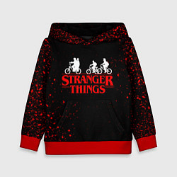 Толстовка-худи детская STRANGER THINGS, цвет: 3D-красный