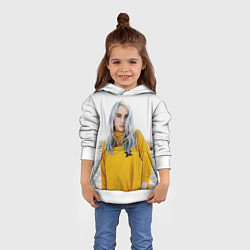 Толстовка-худи детская BILLIE EILISH, цвет: 3D-белый — фото 2