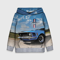 Толстовка-худи детская Mustang, цвет: 3D-меланж