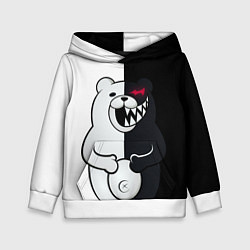 Толстовка-худи детская MONOKUMA, цвет: 3D-белый