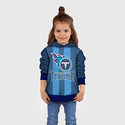 Толстовка-худи детская Tennessee Titans, цвет: 3D-синий — фото 2