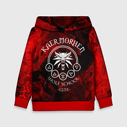 Толстовка-худи детская ВЕДЬМАК, цвет: 3D-красный
