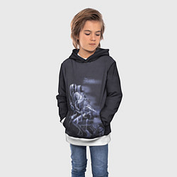 Толстовка-худи детская Fencer, цвет: 3D-белый — фото 2