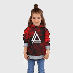 Толстовка-худи детская LINKIN PARK, цвет: 3D-меланж — фото 2