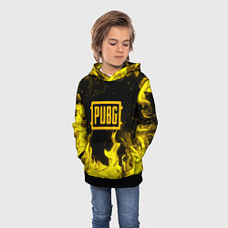 Толстовка-худи детская PUBG, цвет: 3D-черный — фото 2