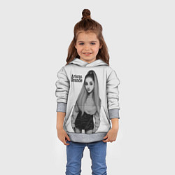 Толстовка-худи детская Ariana Grande Ариана Гранде, цвет: 3D-меланж — фото 2