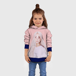 Толстовка-худи детская Ariana Grande Ариана Гранде, цвет: 3D-синий — фото 2