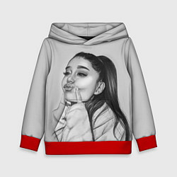 Толстовка-худи детская Ariana Grande Ариана Гранде, цвет: 3D-красный