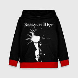 Толстовка-худи детская Король и Шут Анархия спина, цвет: 3D-красный