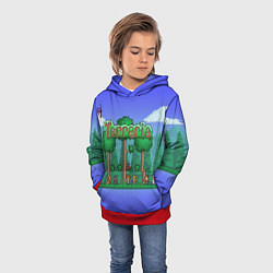 Толстовка-худи детская Terraria, цвет: 3D-красный — фото 2
