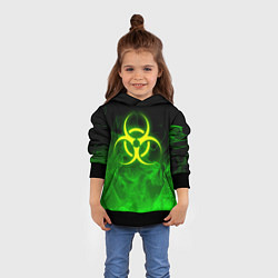 Толстовка-худи детская BIOHAZARD, цвет: 3D-черный — фото 2