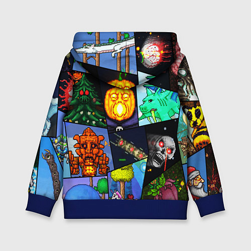 Детская толстовка Terraria allpic / 3D-Синий – фото 2