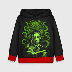 Толстовка-худи детская Cthulhu, цвет: 3D-красный