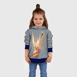 Толстовка-худи детская Heroes of Might and Magic, цвет: 3D-синий — фото 2