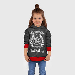 Толстовка-худи детская Valhalla, цвет: 3D-красный — фото 2