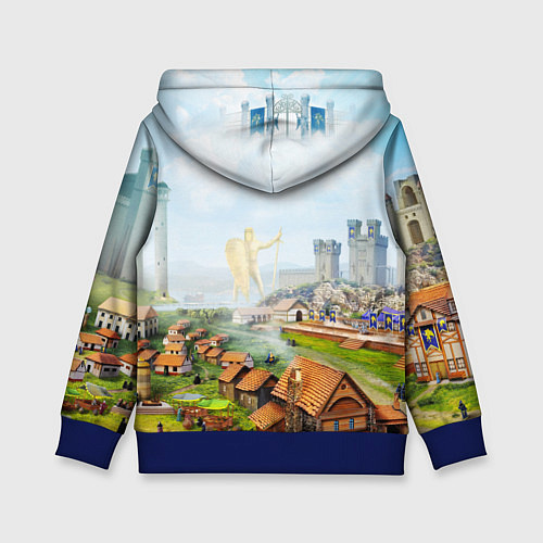 Детская толстовка ГЕРОИ МЕЧА И МАГИИ / 3D-Синий – фото 2