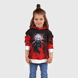 Толстовка-худи детская ВЕДЬМАК, цвет: 3D-белый — фото 2