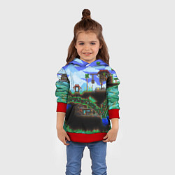Толстовка-худи детская TERRARIA EXCLUSIVE, цвет: 3D-красный — фото 2
