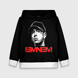 Толстовка-худи детская Eminem, цвет: 3D-белый