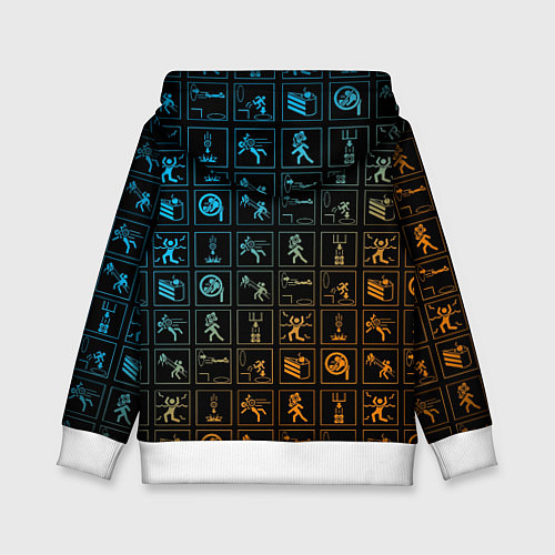 Детская толстовка PORTAL / 3D-Белый – фото 2