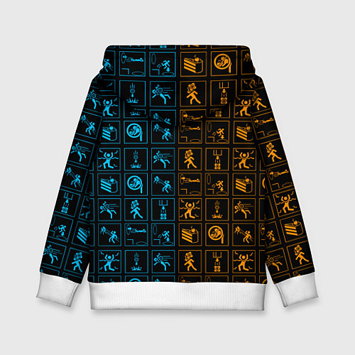 Детская толстовка PORTAL / 3D-Белый – фото 2