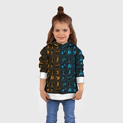 Толстовка-худи детская PORTAL, цвет: 3D-белый — фото 2