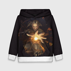 Толстовка-худи детская Ведьмак, цвет: 3D-белый