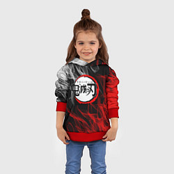 Толстовка-худи детская KIMETSU NO YAIBA, цвет: 3D-красный — фото 2