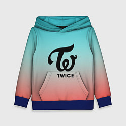 Толстовка-худи детская TWICE, цвет: 3D-синий