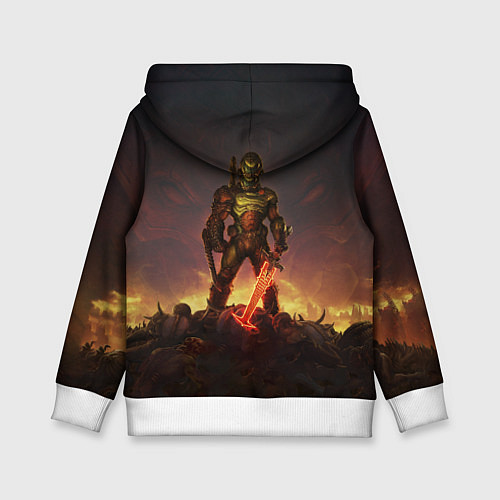 Детская толстовка DOOM ETERNAL / 3D-Белый – фото 2