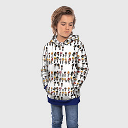 Толстовка-худи детская Моя Геройская Академия, цвет: 3D-синий — фото 2