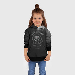 Толстовка-худи детская ВЕДЬМАК, цвет: 3D-черный — фото 2