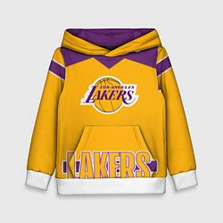 Толстовка-худи детская Los Angeles Lakers, цвет: 3D-белый