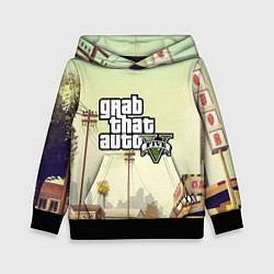Толстовка-худи детская GTA 5, цвет: 3D-черный