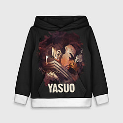 Толстовка-худи детская Yasuo, цвет: 3D-белый