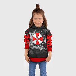 Толстовка-худи детская UMBRELLA CORP, цвет: 3D-красный — фото 2