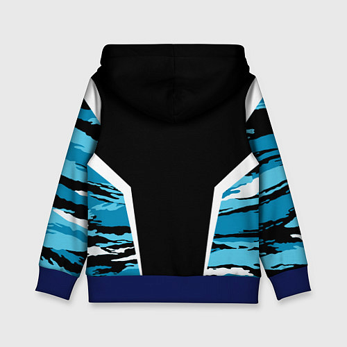 Детская толстовка Камуфляж ВДВ / 3D-Синий – фото 2