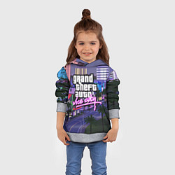 Толстовка-худи детская Grand Theft Auto Vice City, цвет: 3D-меланж — фото 2