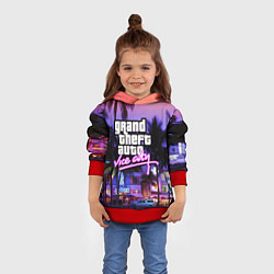 Толстовка-худи детская Grand Theft Auto Vice City, цвет: 3D-красный — фото 2