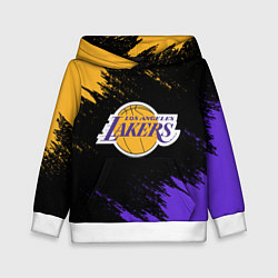 Толстовка-худи детская LA LAKERS, цвет: 3D-белый