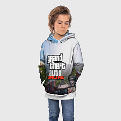 Толстовка-худи детская GTA Online, цвет: 3D-белый — фото 2