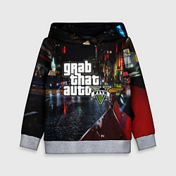 Толстовка-худи детская Grand Theft Auto V, цвет: 3D-меланж