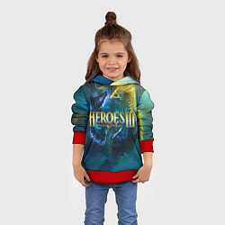 Толстовка-худи детская Heroes of Might and Magic, цвет: 3D-красный — фото 2