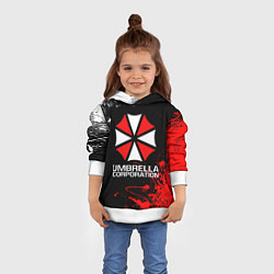 Толстовка-худи детская UMBRELLA CORPORATION, цвет: 3D-белый — фото 2