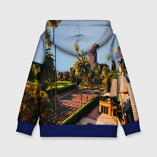 Детская толстовка Grand Theft Auto / 3D-Синий – фото 2